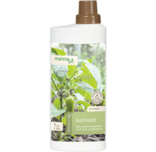 Manna bio Blattforte Pflanzenstärkungsmittel für Garten- und Balkonpflanzen, 1 Liter Flasche, veganes Naturprodukt.