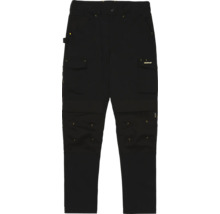 Caterpillar Arbeitshose in Schwarz mit Cargotaschen und Kniepolstertaschen.