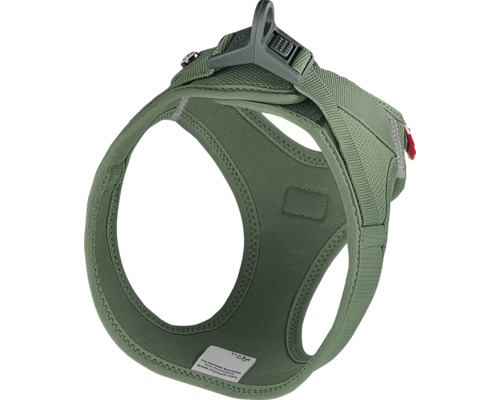 Curli Hundegeschirr aus Air-Mesh mit Klickverschluss, grün.