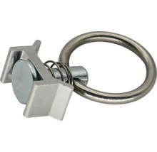 Einzelfitting mit Ring für Airlineschienen aus Metall