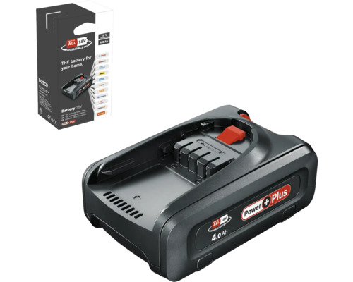 Bosch 18 Volt Lithium-Ionen-Akku 4,0 Amperestunden Power Plus inklusive Verpackung.