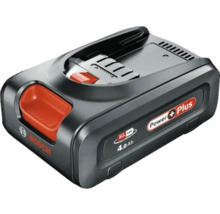 Bosch Power Plus 18 Volt Akku mit 4,0 Amperestunden Kapazität für Geräte der Power For All Alliance.