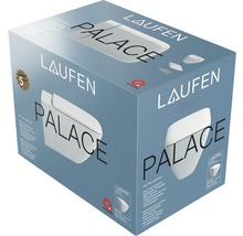 Wandtiefspülklosett-Set Laufen Pallace spülrandloses Abgang waagrecht weiß-thumb-6 Wandtiefspülklosett-Set Laufen Pallace spülrandloses Abgang waagrecht weiß-thumb-6