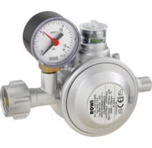 ROWI Gasdruckregler für Flüssiggas mit Manometer, aus Metall.