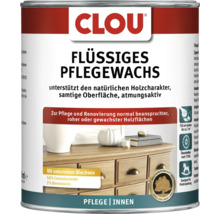 CLOU Flüssiges Pflegewachs zur Pflege und Renovierung von Holzoberflächen im Innenbereich, enthält Carnaubawachs und Bienenwachs, 750 Milliliter.