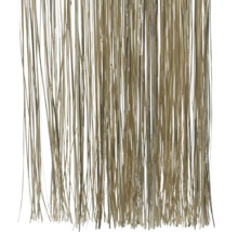 Lametta-Vorhang aus Metallic-Folie in Champagnergold für Party-Dekorationen.