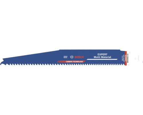 Bosch Säbelsägeblatt Expert Multi Material, Carbide Technology, 225 Millimeter, 6 bis 8 Zähne pro Zoll.