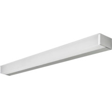 Schlanke, rechteckige LED-Deckenleuchte oder Wandleuchte mit weißem Diffusor.