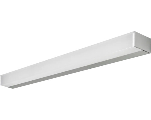 Schlanke, rechteckige LED-Deckenleuchte oder Wandleuchte mit weißem Diffusor.