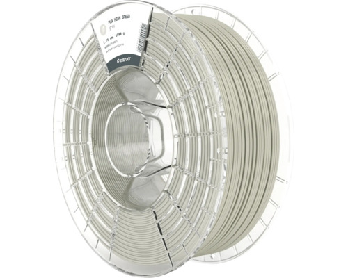 Extrudr PLA High Speed Filament für 3D-Drucker, 1,75 Millimeter Durchmesser, 1000 Gramm auf transparenter Spule.