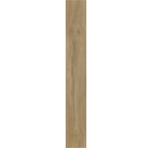 Laminatboden in Eichenoptik mit natürlicher Holzmaserung und Astlöchern.