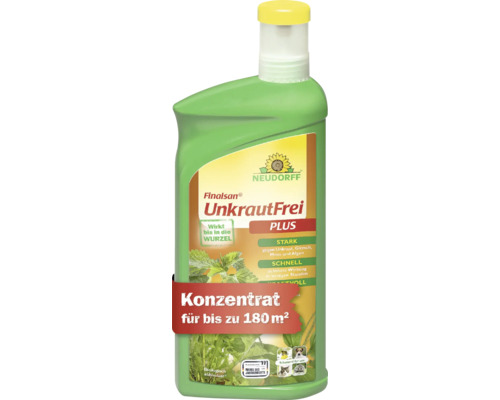 Neudorff Finalsan UnkrautFrei Plus Konzentrat für bis zu 180 Quadratmeter, wirksam gegen Unkraut, Giersch, Moos und Algen.