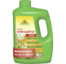Neudorff Finalsan UnkrautFrei Plus Konzentrat zur Unkrautbekämpfung in einer grünen Flasche mit Griff, für bis zu 360 Quadratmeter.
