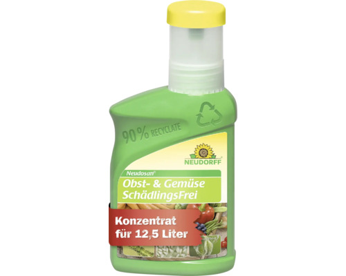 Neudorff Neudosan Obst- und Gemüse-Schädlingsfrei Konzentrat in Flasche aus 90 Prozent Recyclat für 12,5 Liter Spritzbrühe.
