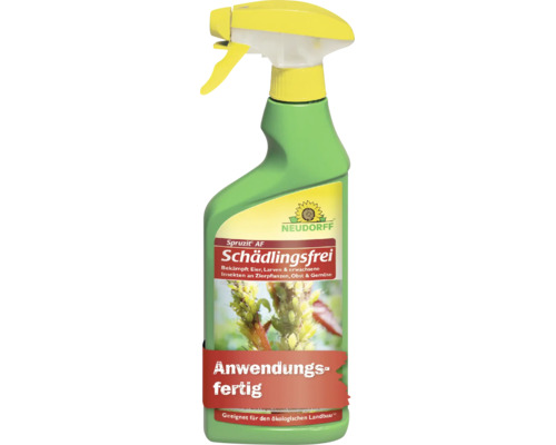 Neudorff Spruzit AF Schädlingsfrei Sprühflasche, anwendungsfertiges Insektizid gegen Insekten, geeignet für den ökologischen Landbau.