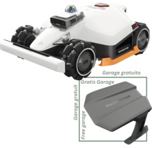 Mammotion Mähroboter mit gratis Garage, Allradantrieb und Sensoren für die Navigation.