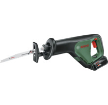 Bosch Akku-Säbelsäge mit 18 Volt Akku und Progressor for Wood Sägeblatt.