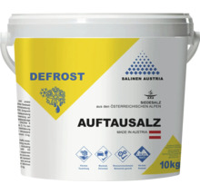 10 Kilogramm Kübel Salinen Austria DEFROST Auftausalz aus Siedesalz, hohe Tauwirkung, hergestellt in Österreich.