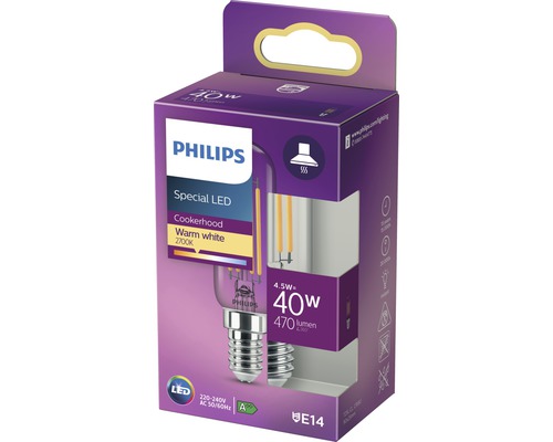 Philips LED Lampe für Dunstabzugshaube, 4,5 Watt, E14 Sockel
