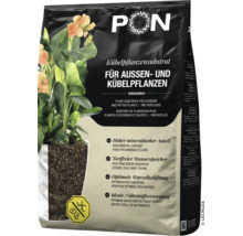 Lechuza PON Kübelpflanzensubstrat für Außen- und Kübelpflanzen, vorgedüngt, torffrei, hoher mineralischer Anteil und optimale Wurzelbelüftung.