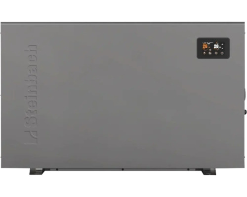 Steinbach Poolwärmepumpe mit digitalem Display für Temperaturanzeige.