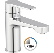 Einhebel-Waschtischarmatur aus Chrom mit DVGW-Zertifizierung.