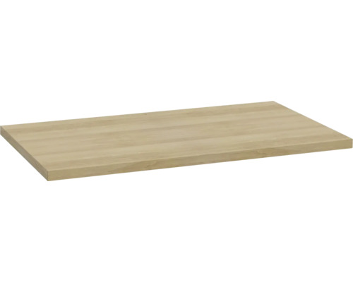 Rechteckiger Fachboden mit Holzmaserung.