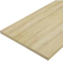 Möbelbauplatte aus Holz mit sichtbarer Maserung.
