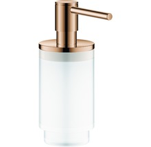 Seifenspender aus Glas und Metall