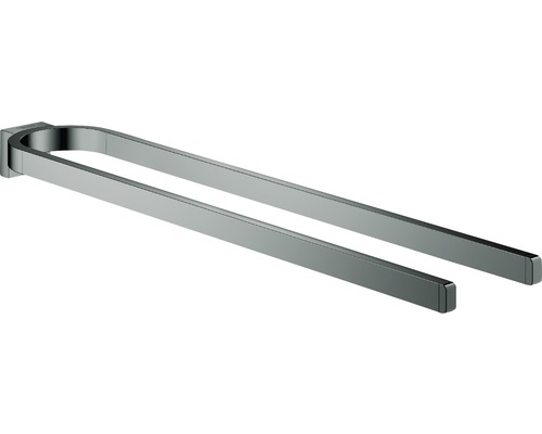 Handtuchstange Grohe Selection Starr 7,5x41,1x3 cm anthrazit/schwarz glänzend Doppelter Handtuchhalter zur Wandmontage