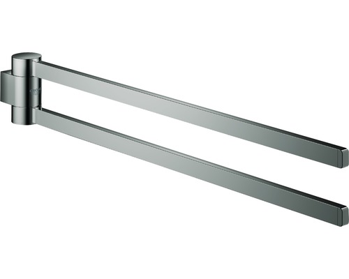 Handtuchstange Grohe Selection 6,5x44,1x3 cm Schwenkbar anthrazit/schwarz glänzend Handtuchhalter mit zwei Armen