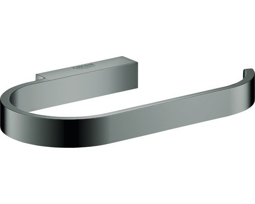 Toilettenpapierhalter Grohe Selection ohne Deckel anthrazit/schwarz glänzend Grohe Handtuchring zur Wandmontage