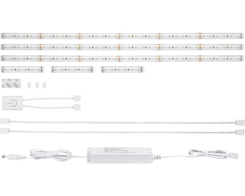 Function MaxLED 500 Betriebsfertiges Strip Comfort Set Kitchen 3x60 cm 13W 245 lm 2700 K warmweiß 3x72 LEDs Touch Sensor 24V Erweiterbar Smart Home-fähig nach Erweiterung