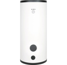Vertikaler Kospel Warmwasserspeicher mit analogem Thermometer und Kospel Logo.