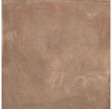 Quadratische Feinsteinzeugfliese mit strukturierter Betonoptik und matter Oberfläche für Wand und Boden.