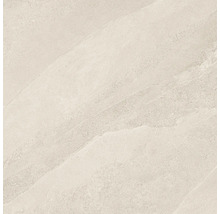 Feinsteinzeugfliese in Steinoptik, beige mit dezenter Maserung.