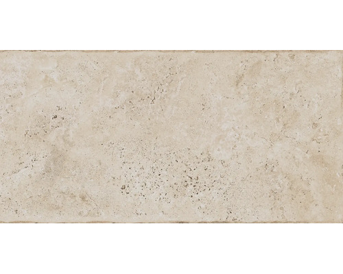 Beige Feinsteinzeug Fliese in Steinoptik mit strukturierter Oberfläche.