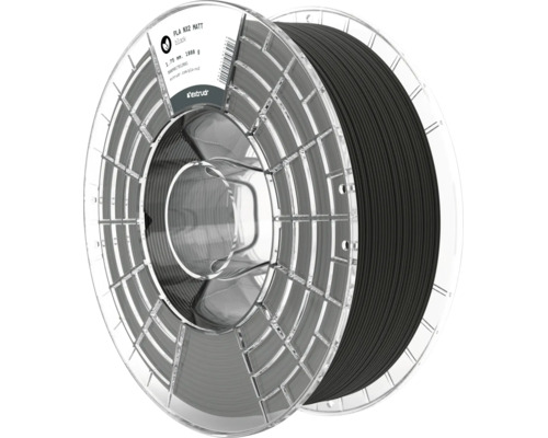 Extrudr PLA NX2 Matt Filament Schwarz, 1,75 Millimeter, 1000 Gramm Spule für 3D Drucker.