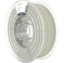 Extrudr PLA NX2 MATT 3D-Druck Filament in Grau, 1,75 Millimeter Durchmesser, 1000 Gramm auf transparenter Kunststoffspule.