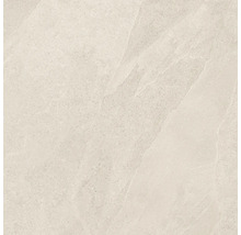 Feinsteinzeugfliese mit Natursteinoptik in hellem Beige.