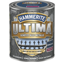 Hammerite Ultima Metallschutzlack, Hammerschlag dunkelblau, direkt auf Rost und alle Metalle, ohne Grundierung, schnell trocknend.