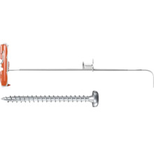 fischer DuoTec Kippdübel mit passender Metallschraube für die Hohlraumbefestigung.