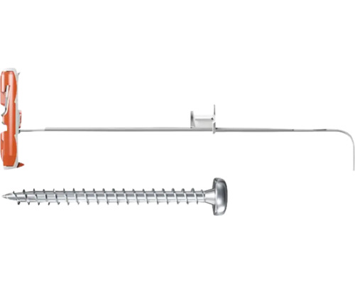 fischer DuoTec Kippdübel mit passender Metallschraube für die Hohlraumbefestigung.