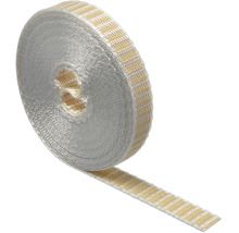 Gewebtes Gurtband für Rollläden auf einer Rolle.