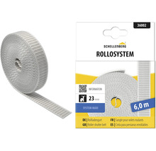 Schellenberg Rolladengurt Maxi, Breite 23 Millimeter, Länge 6 Meter, grau
