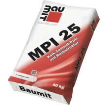 Baumit MPI 25 Kalk-Zement-Putz mit Reibstruktur, Sack mit 40 Kilogramm