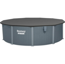 Bestway Hydrium Stahlwandpool mit passender Abdeckplane.