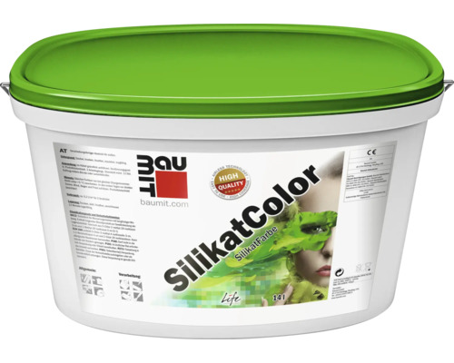 Baumit SilikatColor Silikatfarbe im 14 Liter Eimer für Fassaden.