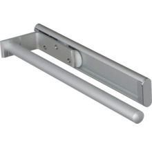Ausziehbarer Handtuchhalter aus Aluminium mit einem Arm für die Wandmontage.