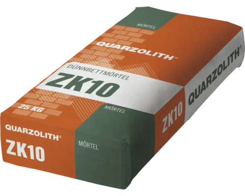 Papiersack mit 25 Kilogramm Quarzolith Dünnbettmörtel ZK10.